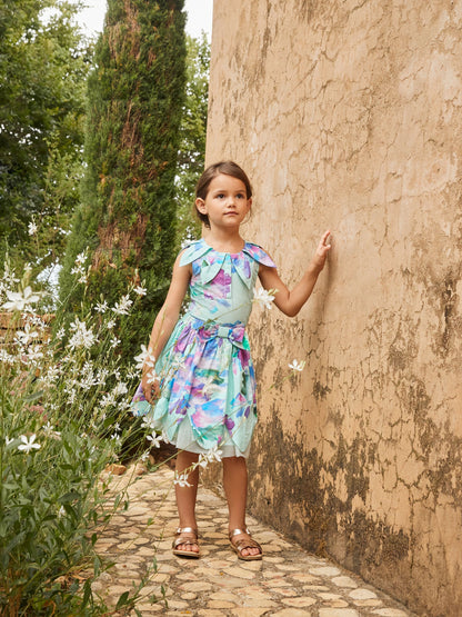 Dsiney Kidz - Angel & Rocket Green Margaux Ivory Petal Collar 100% Cotton Top image 3