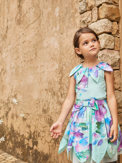 Dsiney Kidz - Angel & Rocket Green Margaux Ivory Petal Collar 100% Cotton Top image 4