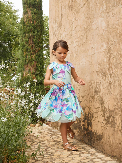 Dsiney Kidz - Angel & Rocket Green Margaux Ivory Petal Collar 100% Cotton Top image 5