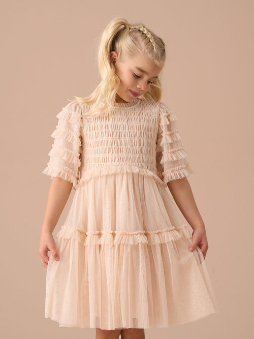 Dsiney Kidz - Angel & Rocket Pink Beau Embroidered Boho Dress image 1