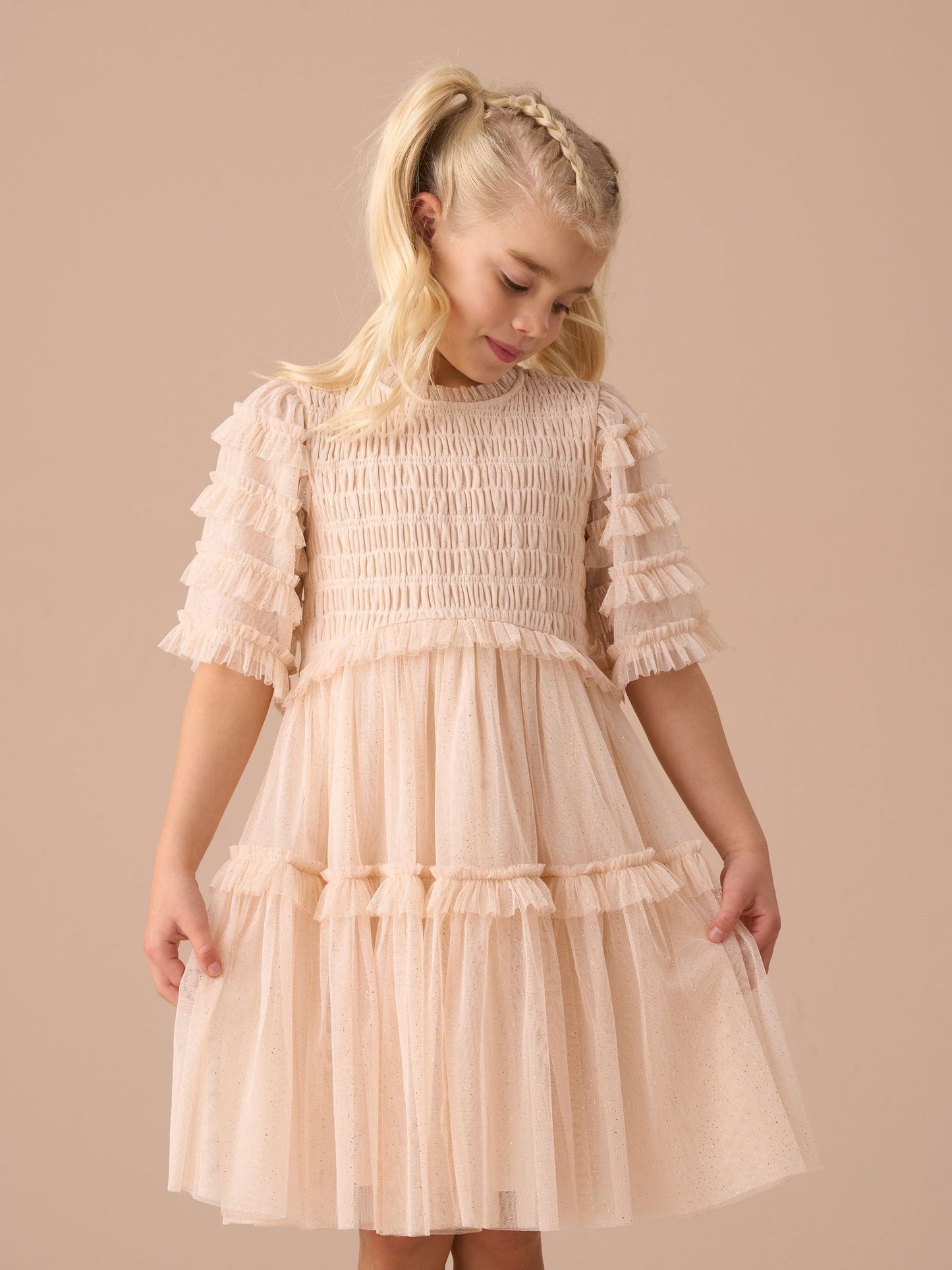 Angel & Rocket Pink Beau Embroidered Boho Dress image 1