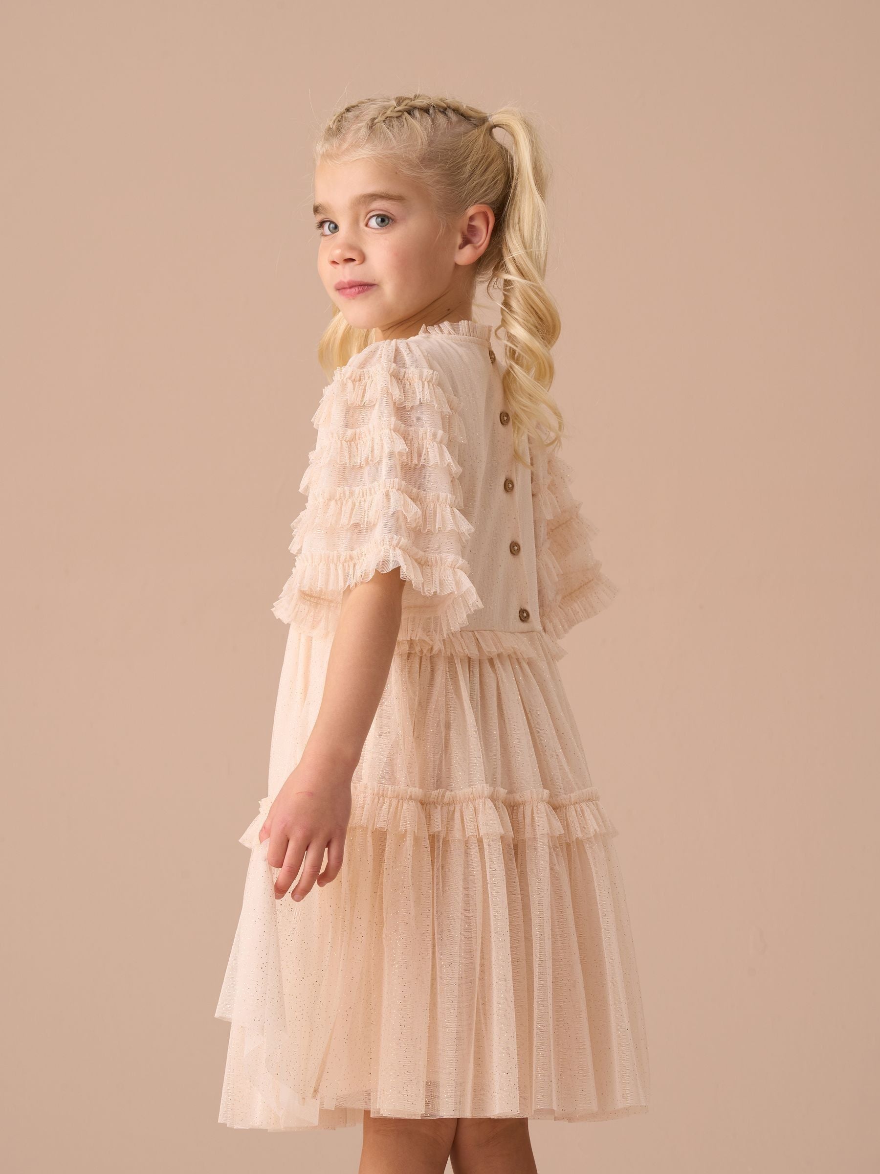 Angel & Rocket Pink Beau Embroidered Boho Dress image 4