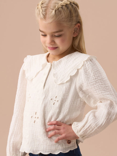 Dsiney Kidz - Angel & Rocket Off White Betty Stripe Long Sleeve Blouse image 1