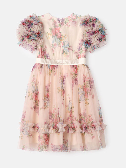 Angel & Rocket Natural Ruffle Sleeve Mesh Dress - image 17