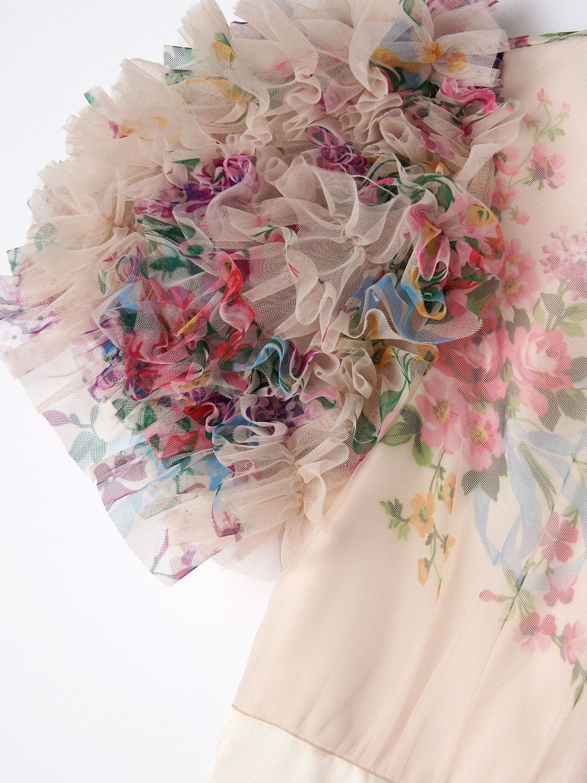 Angel & Rocket Natural Ruffle Sleeve Mesh Dress - image 18