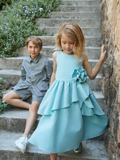 Dsiney Kidz - Angel & Rocket Green Lourdes Corsage Waist Dress image 1