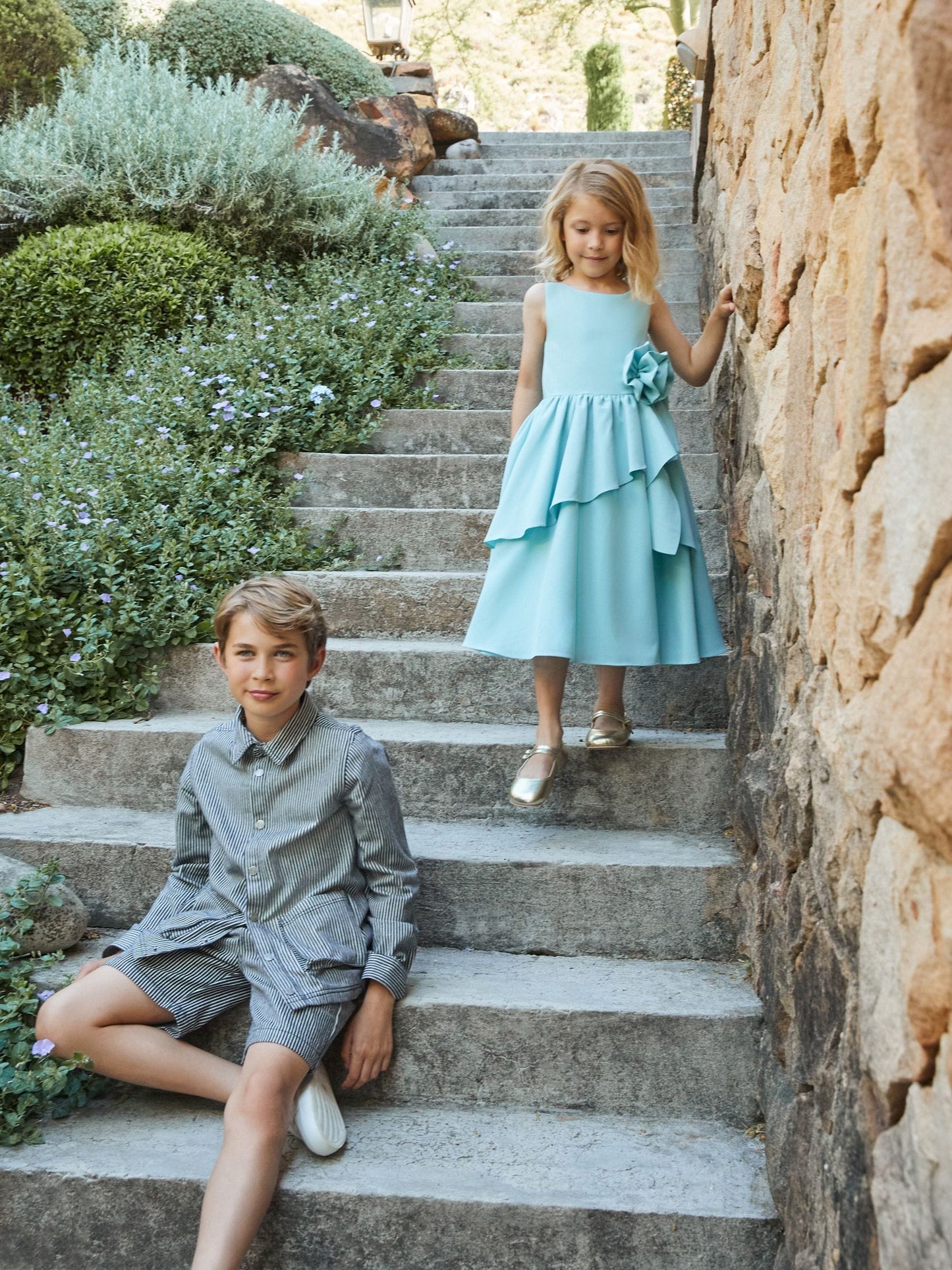 Angel & Rocket Green Lourdes Corsage Waist Dress image 3