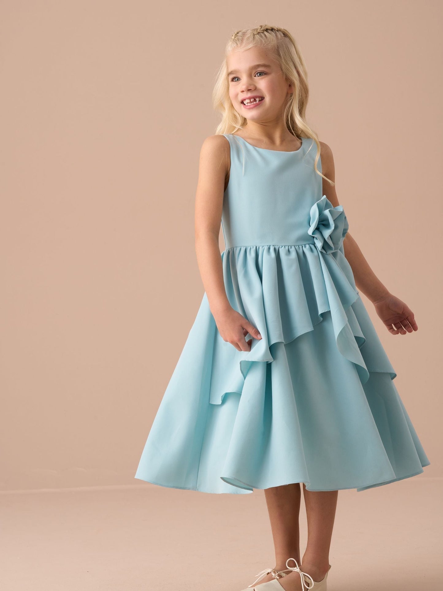 Angel & Rocket Green Lourdes Corsage Waist Dress image 4