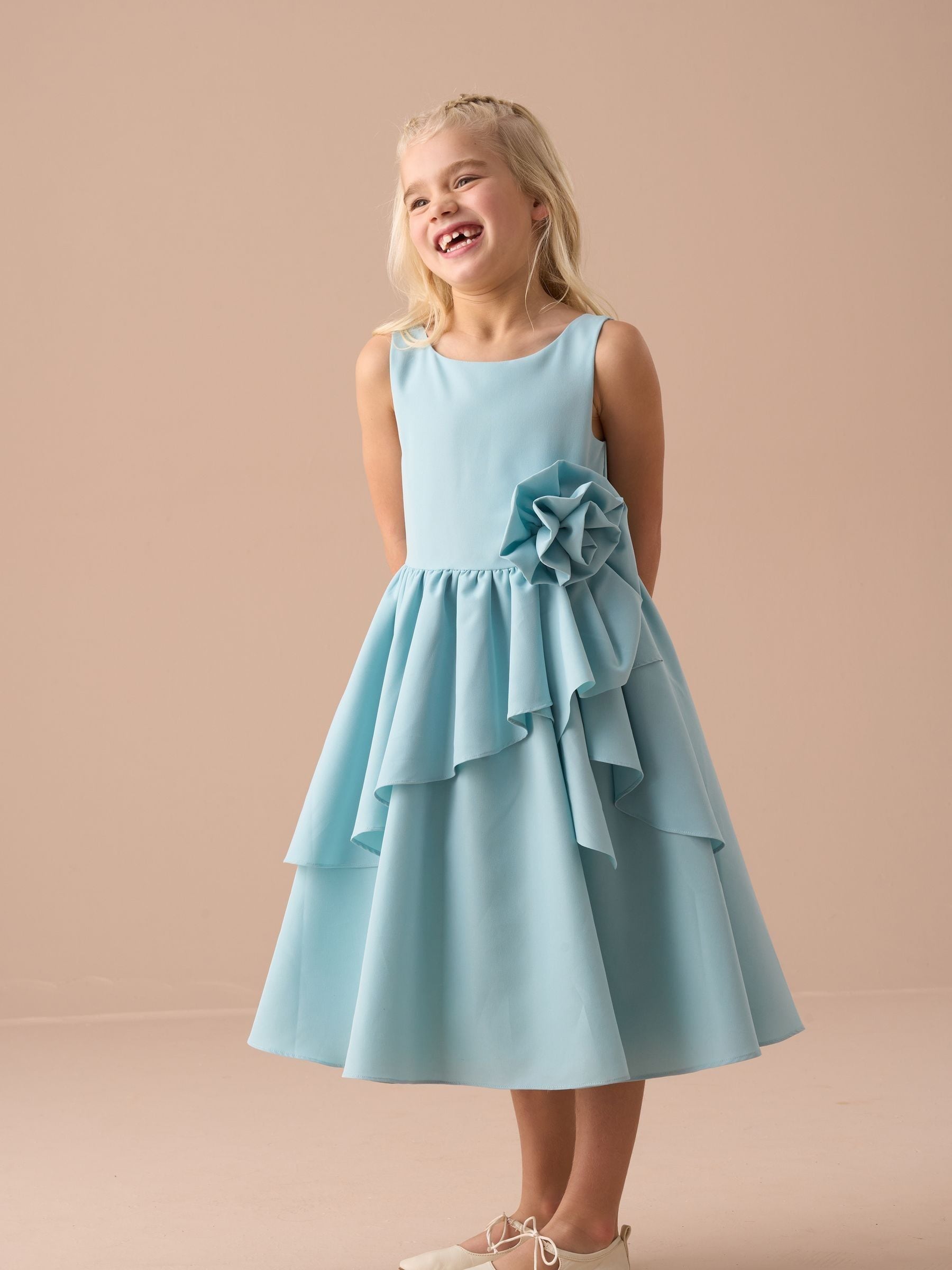 Angel & Rocket Green Lourdes Corsage Waist Dress image 6