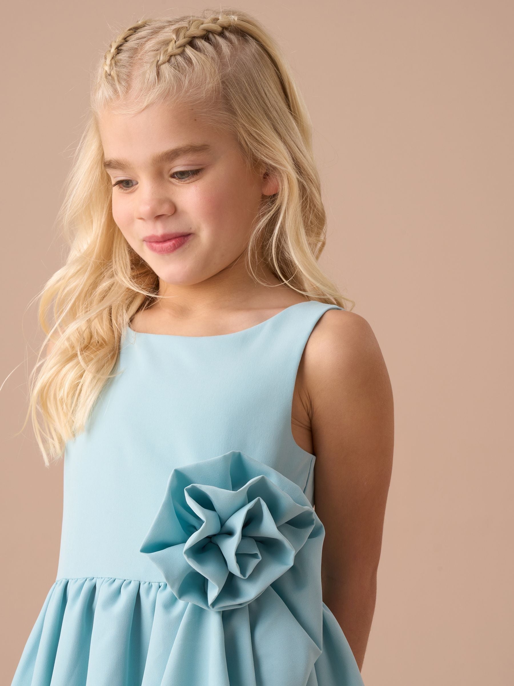 Angel & Rocket Green Lourdes Corsage Waist Dress image 8