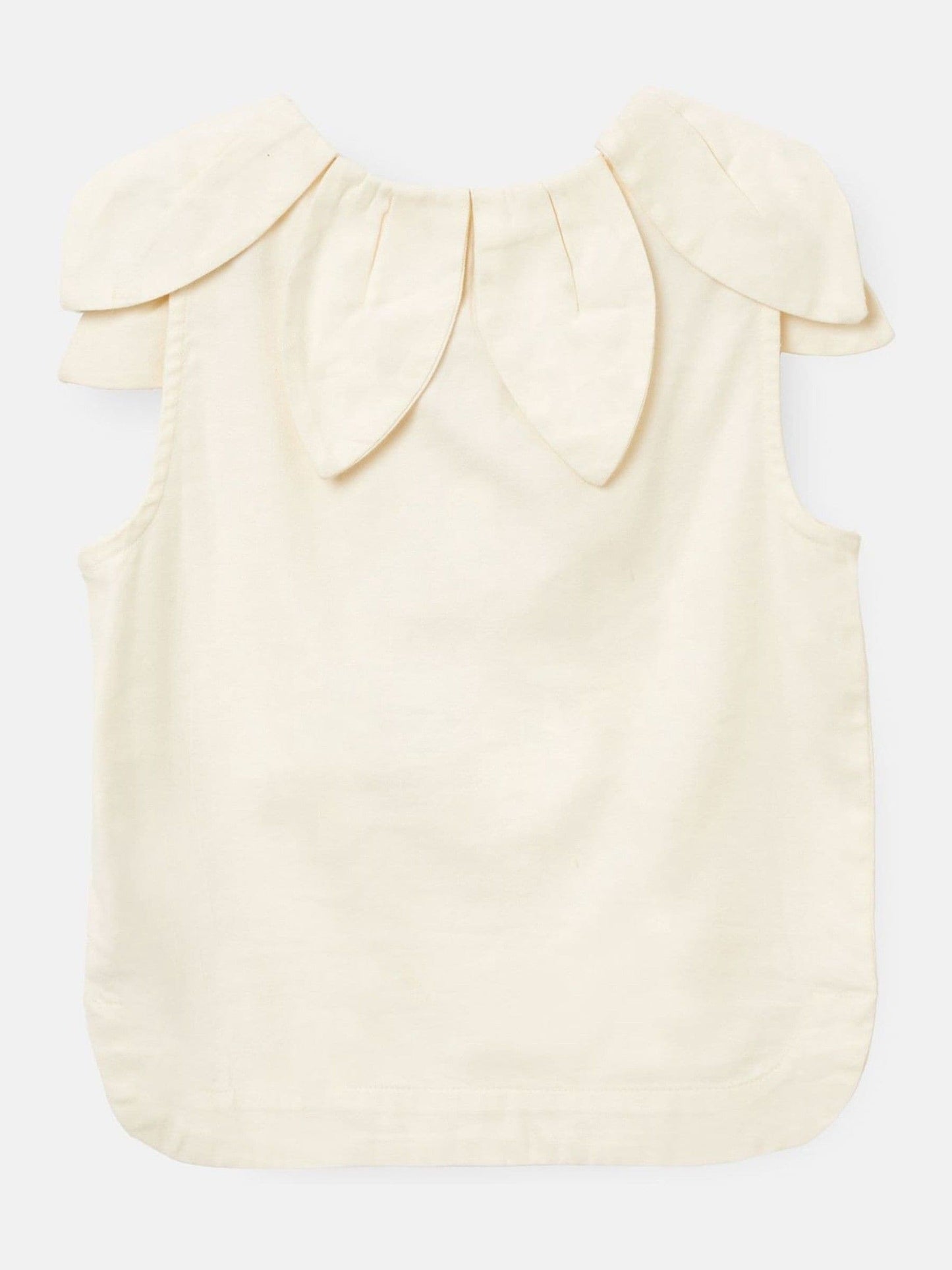 Dsiney Kidz - Angel & Rocket White Margaux Ivory Petal Collar 100% Cotton Top image 7