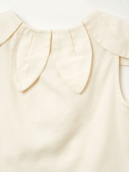 Dsiney Kidz - Angel & Rocket White Margaux Ivory Petal Collar 100% Cotton Top image 8