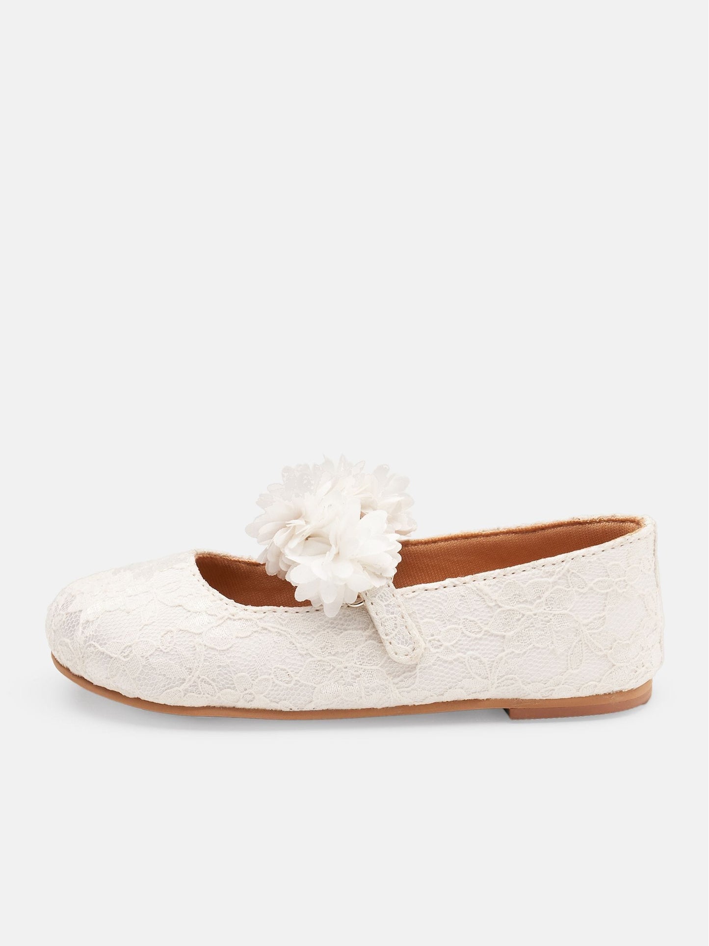 Angel & Rocket Ivory Mary Jane Lace Shoes image 2
