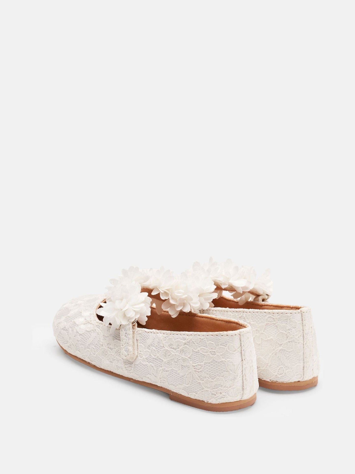 Angel & Rocket Ivory Mary Jane Lace Shoes image 3