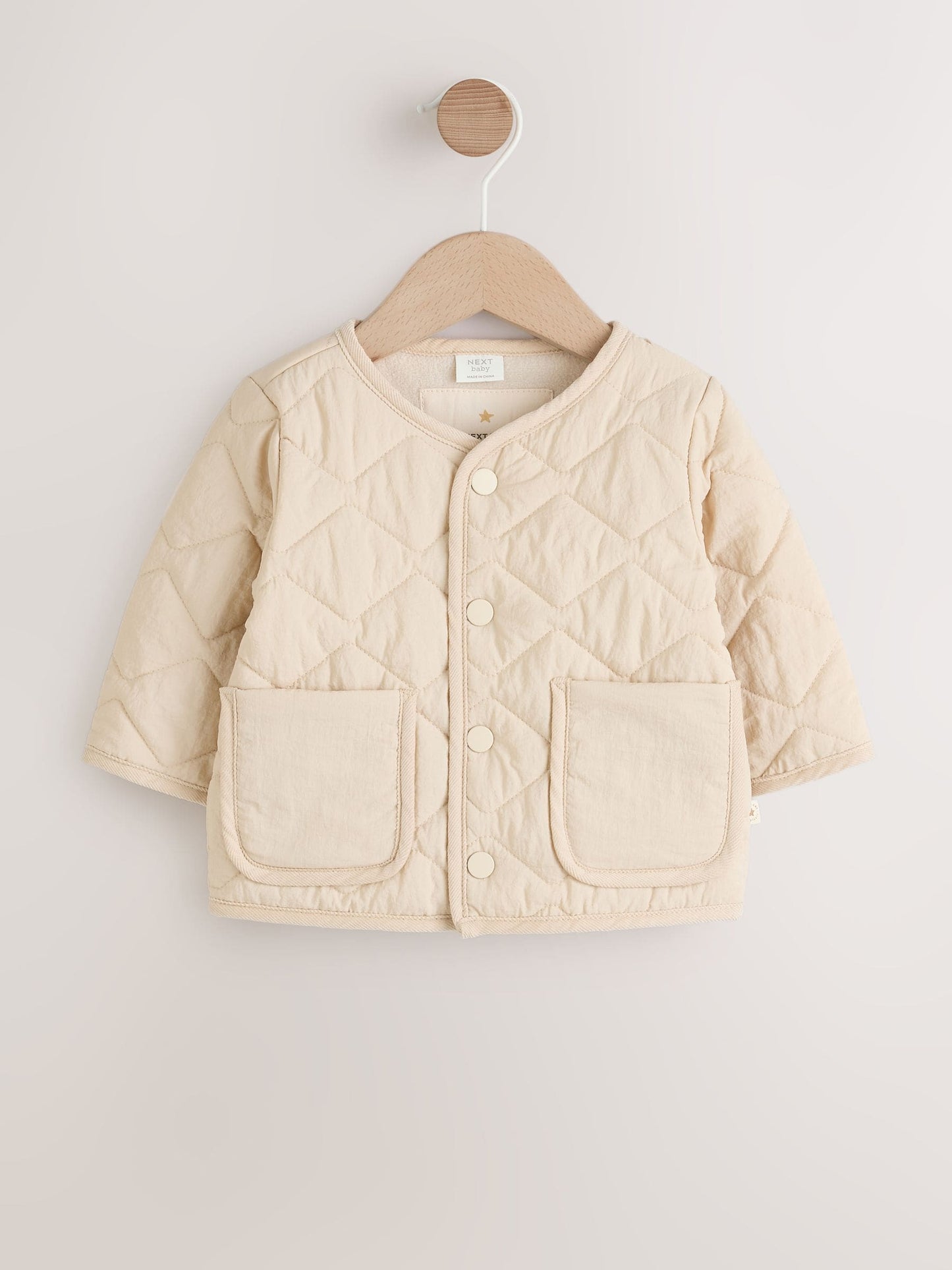 Dsiney Kidz - Neutral Quilted Popper Baby Jacket image 1