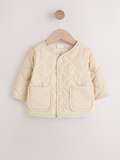 Dsiney Kidz - Neutral Quilted Popper Baby Jacket image 1
