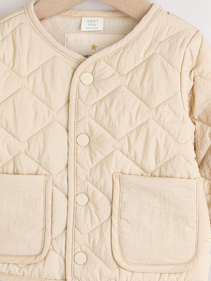 Dsiney Kidz - Neutral Quilted Popper Baby Jacket image 3