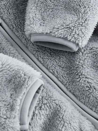 Grey Fleece Baby Zip Jacket