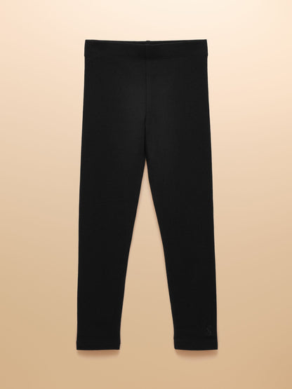 Joules Girls' Deedee Black Jersey Leggings image 1