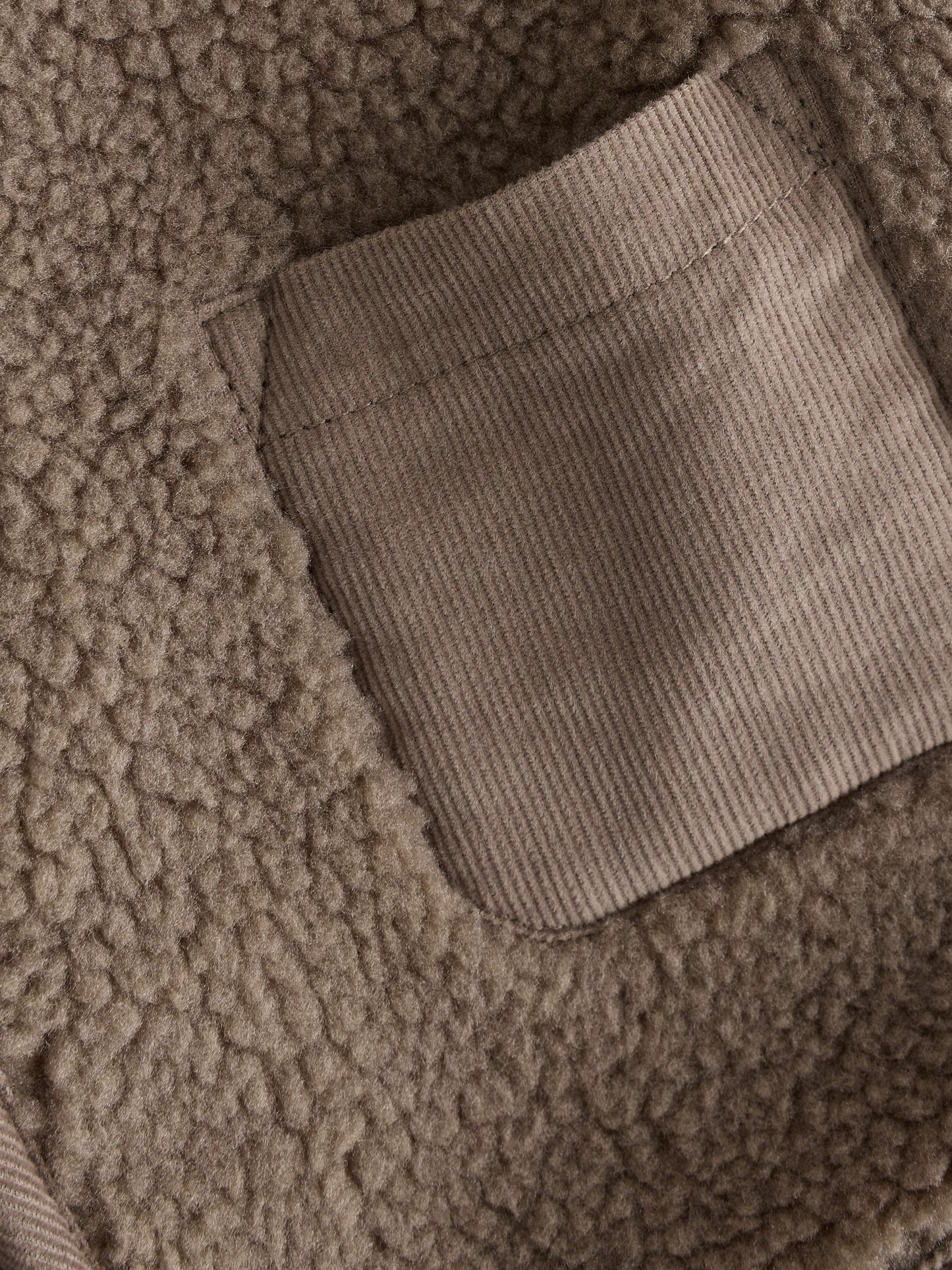 Mink Brown Baby Borg Hooded Jacket