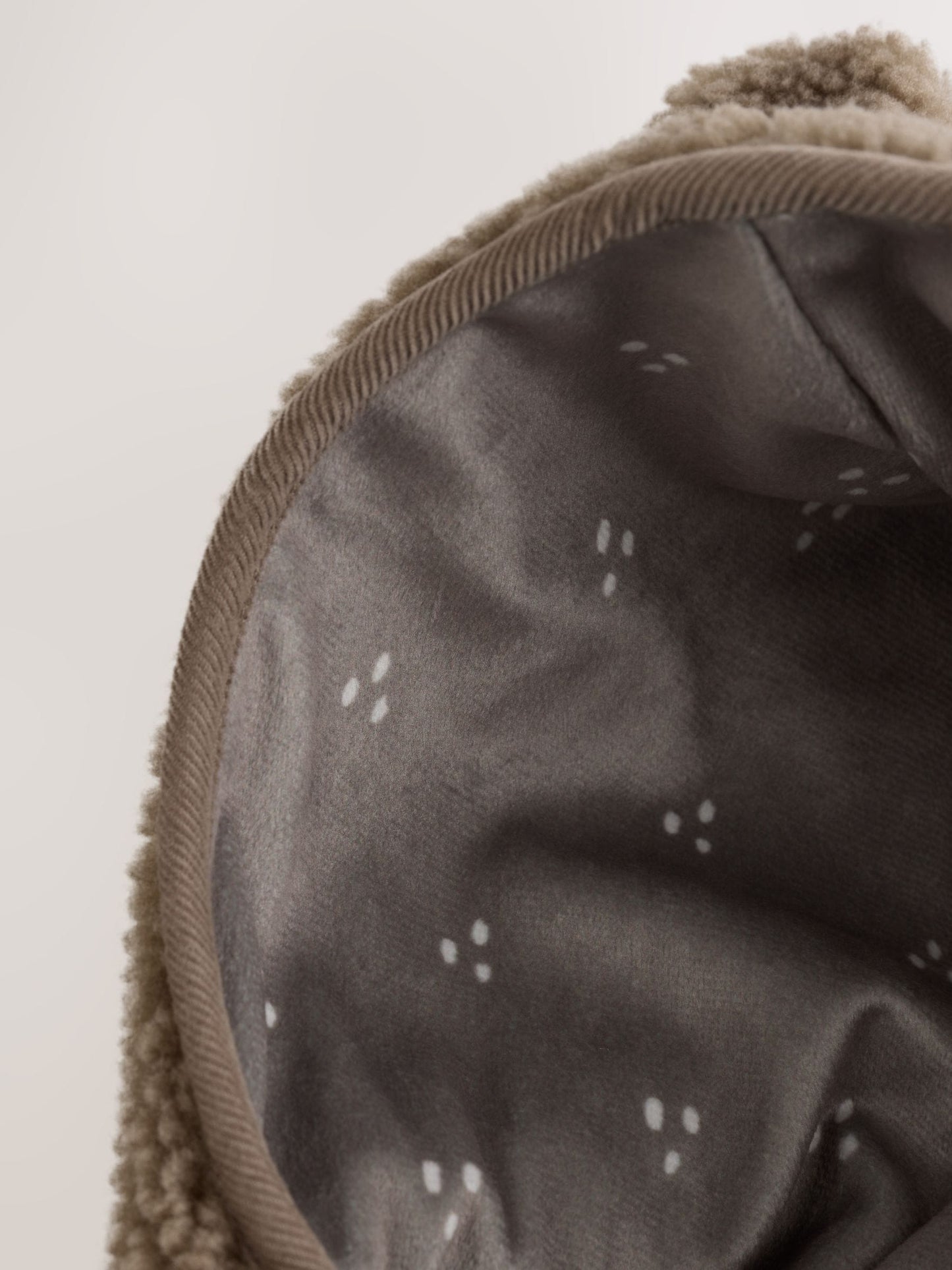 Mink Brown Baby Borg Hooded Jacket