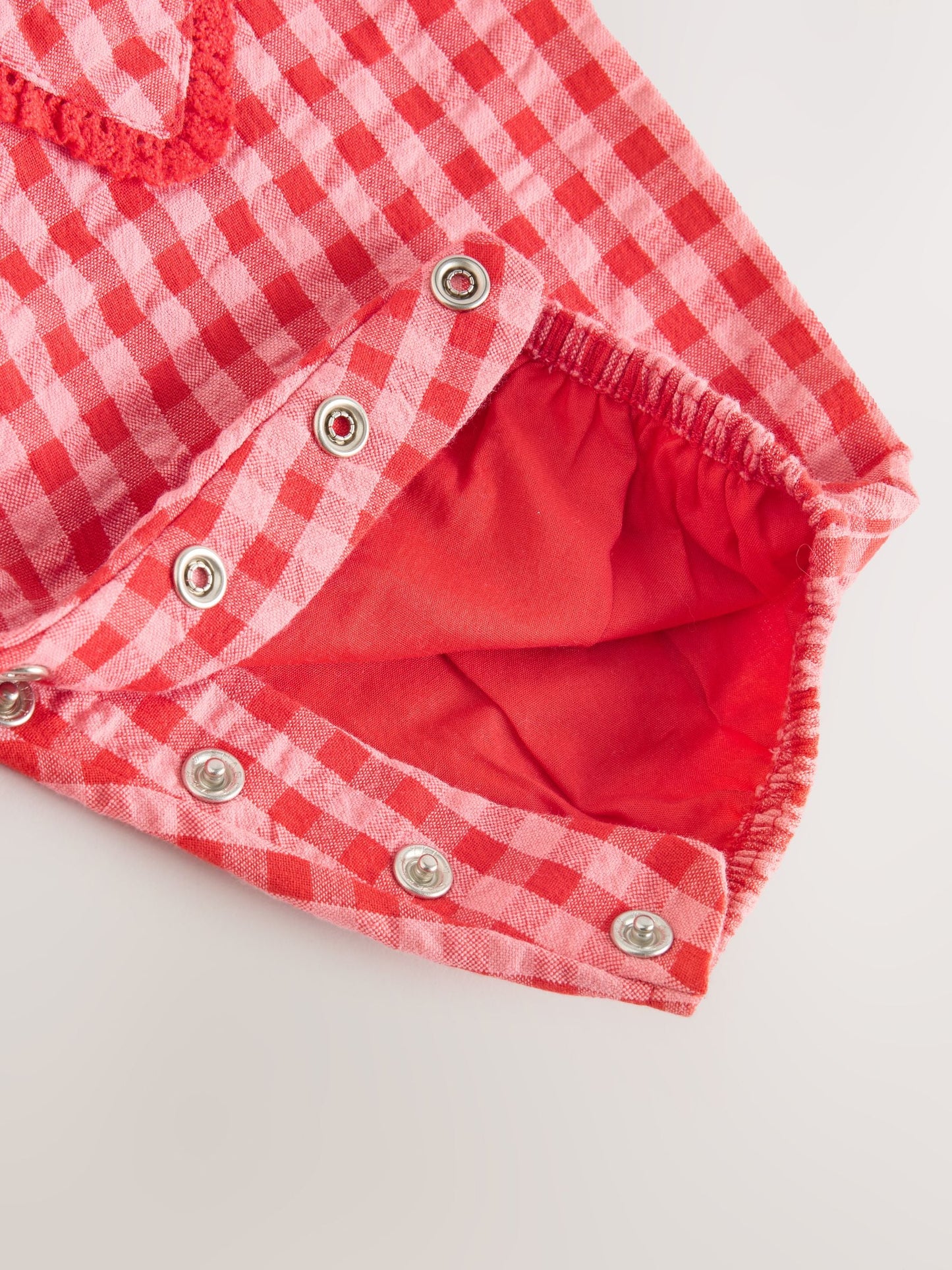 Red/ Pink Gingham Baby Dungarees and Bodysuit 2 Piece Set (0mths-2yrs)