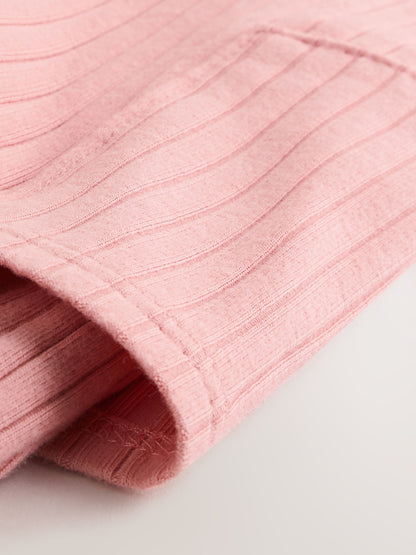 Pink Baby Jersey Dungaree and Bodysuit 2 Piece Set (0mths-2yrs)