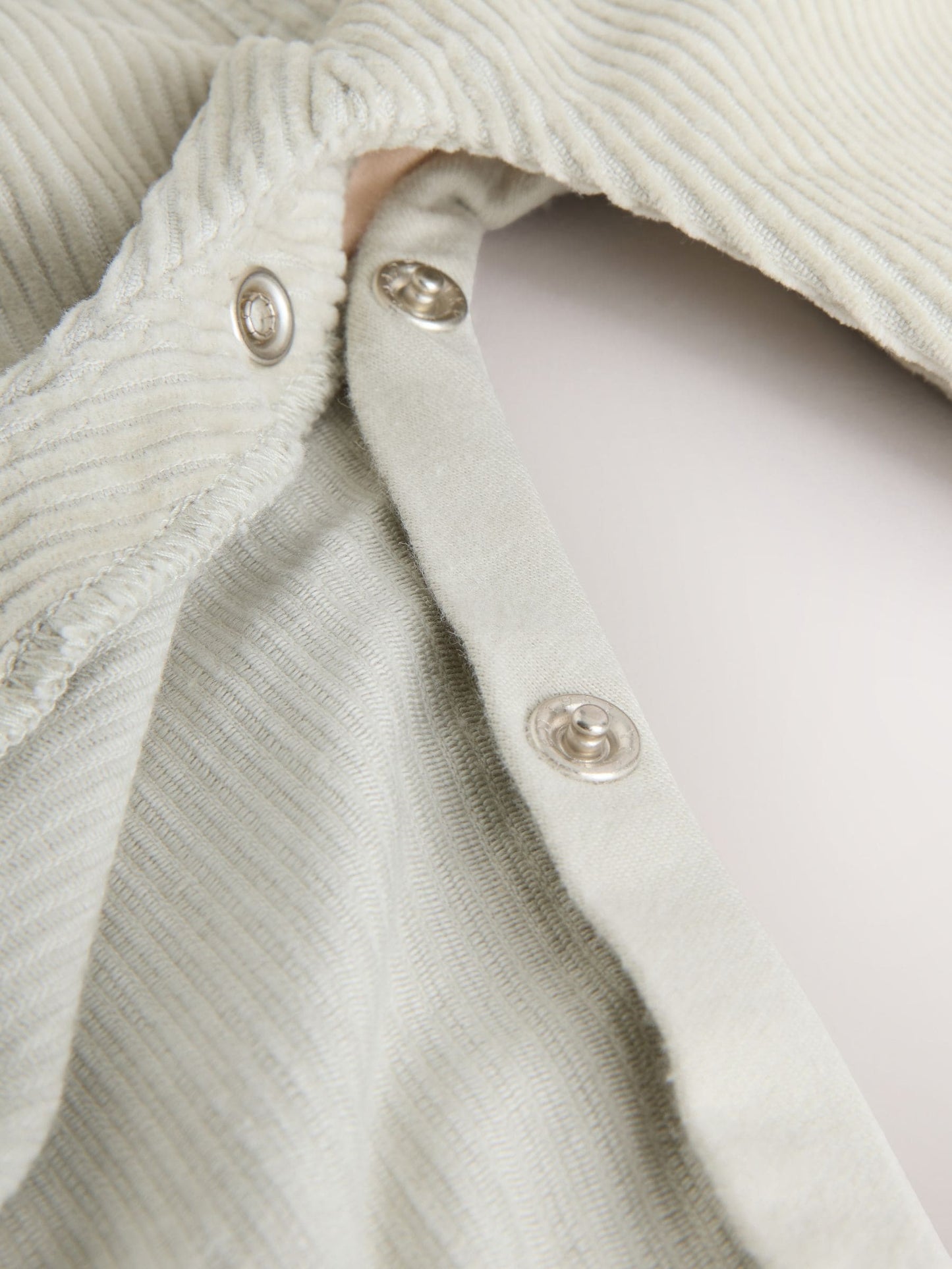 Sage Green Baby Print Long Sleeve Bodysuit and Cord Dungarees Set 2 Piece (0mths-2yrs)