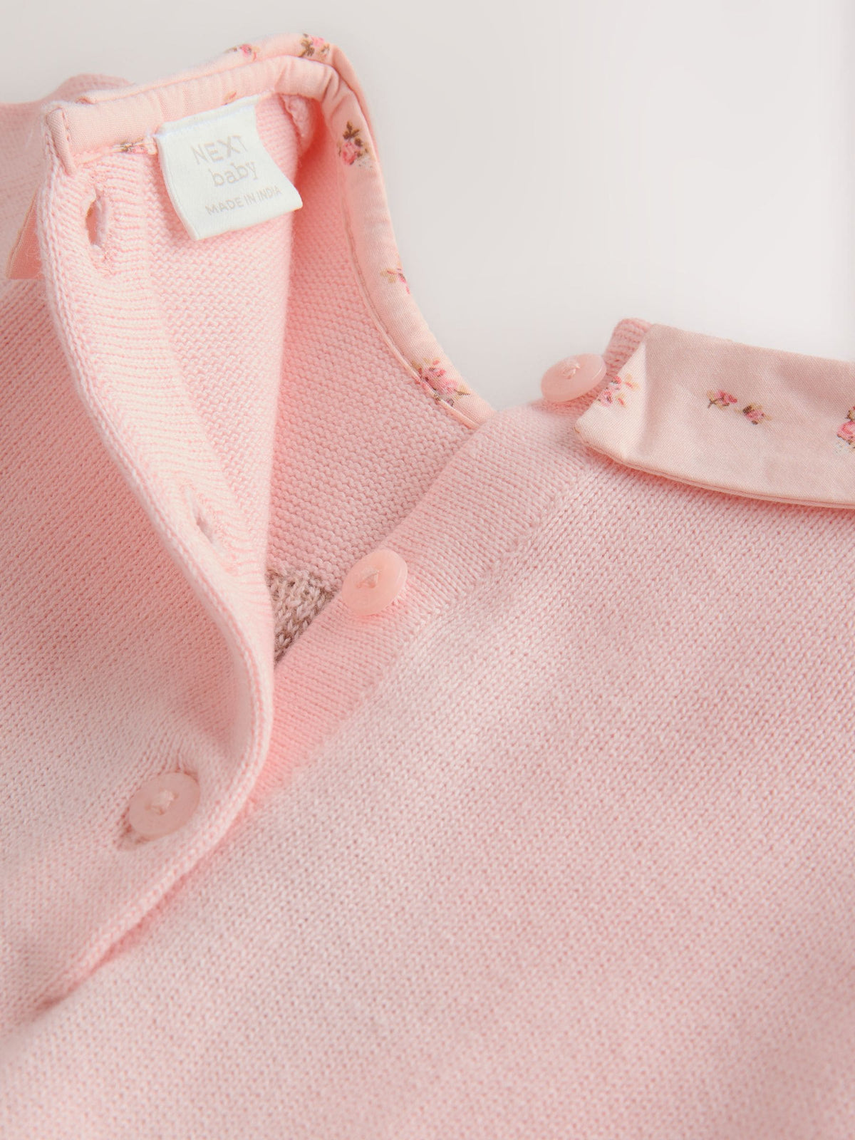 Pink Bunny Baby Knitted Twofer Dress (0mths-2yrs) - image 8