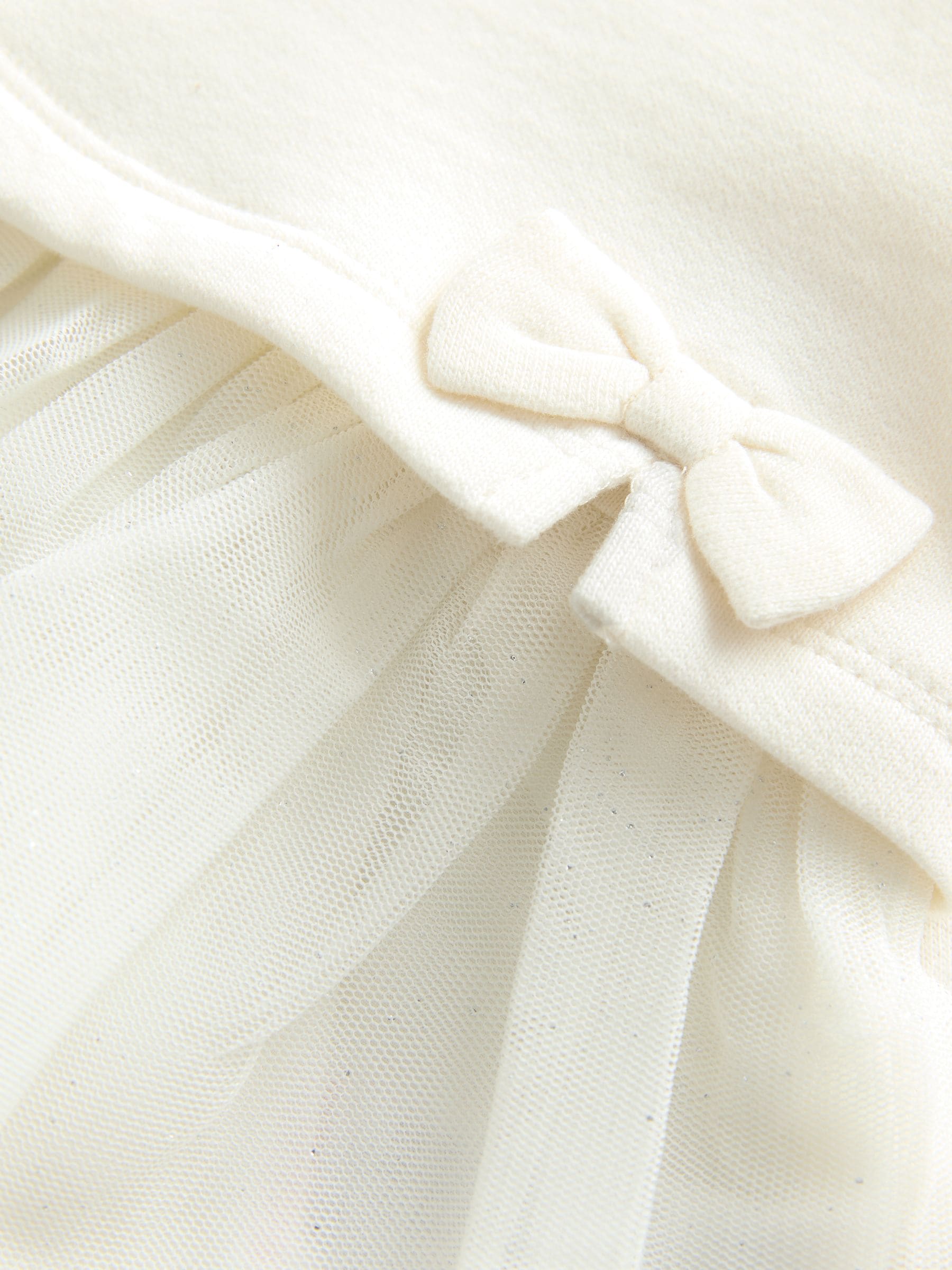 White Twofer Mesh Baby Dress (0mths-2yrs) image 8