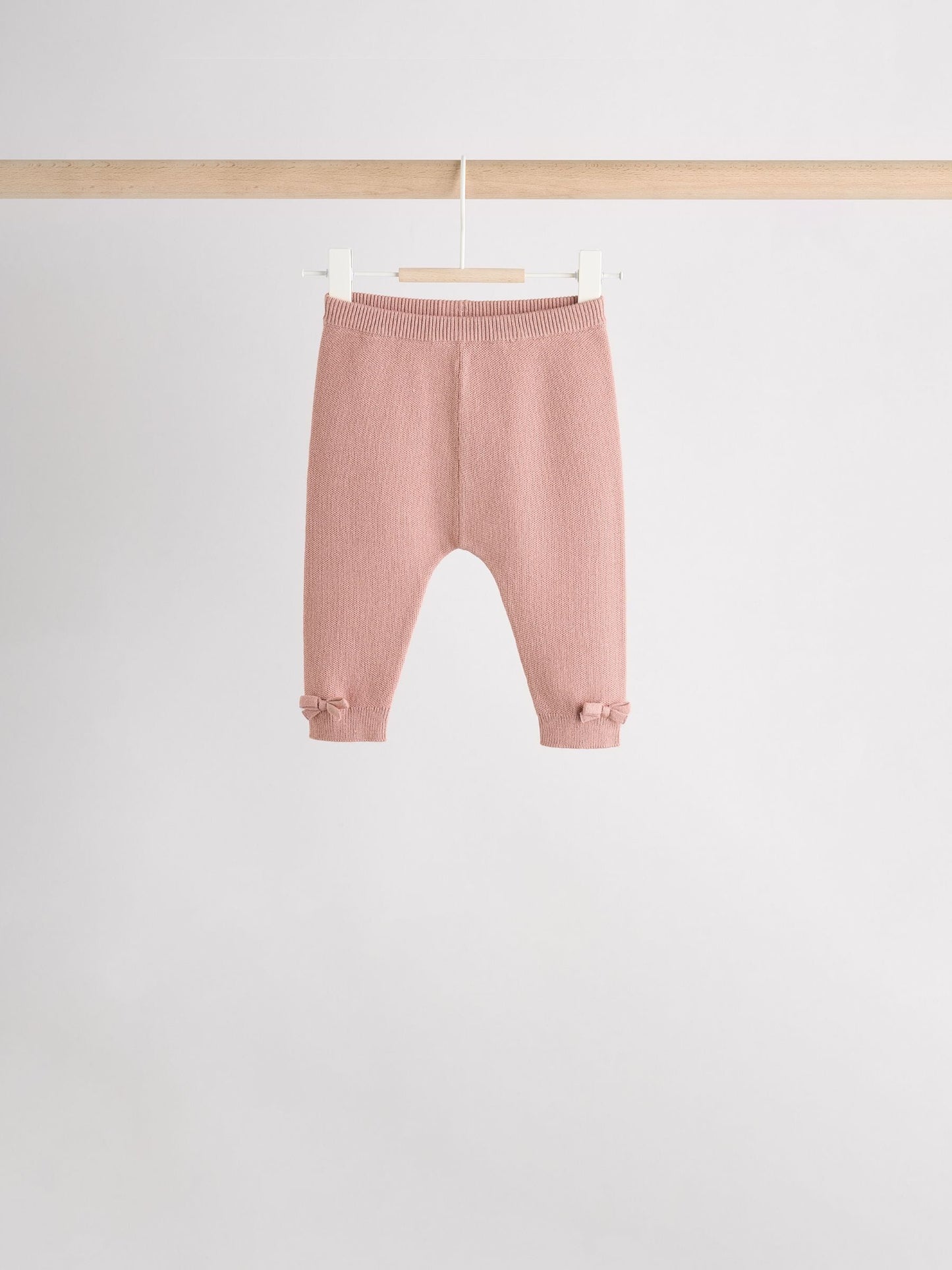 Pink Baby Knitted Wrap Jumper and Leggings 2 Piece Set (0mths-2yrs)