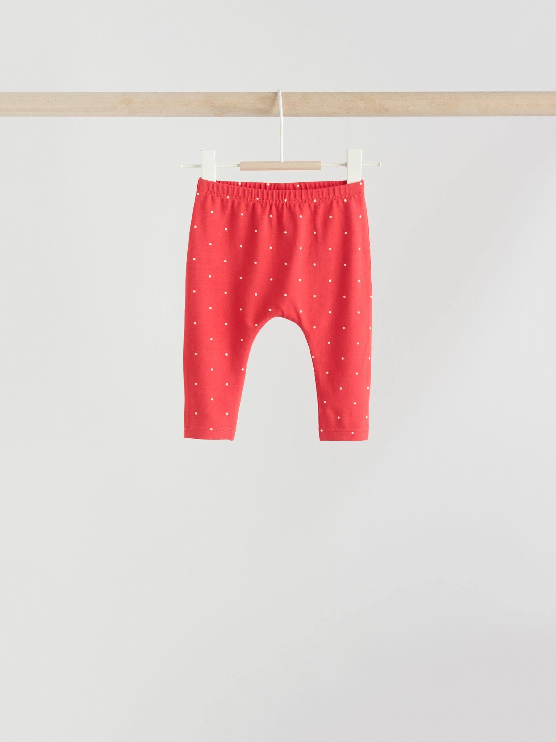 Red/Blue/Cream Long Sleeve Top And Leggings Set 6 Piece (0mths-2yrs) image 3