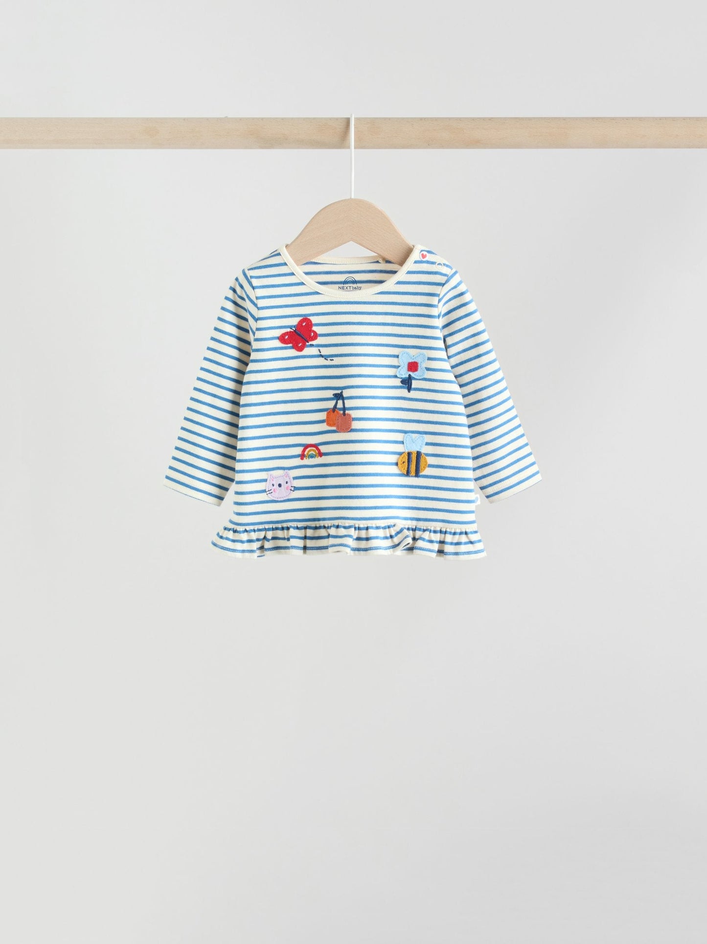 Red/Blue/Cream Long Sleeve Top And Leggings Set 6 Piece (0mths-3yrs)