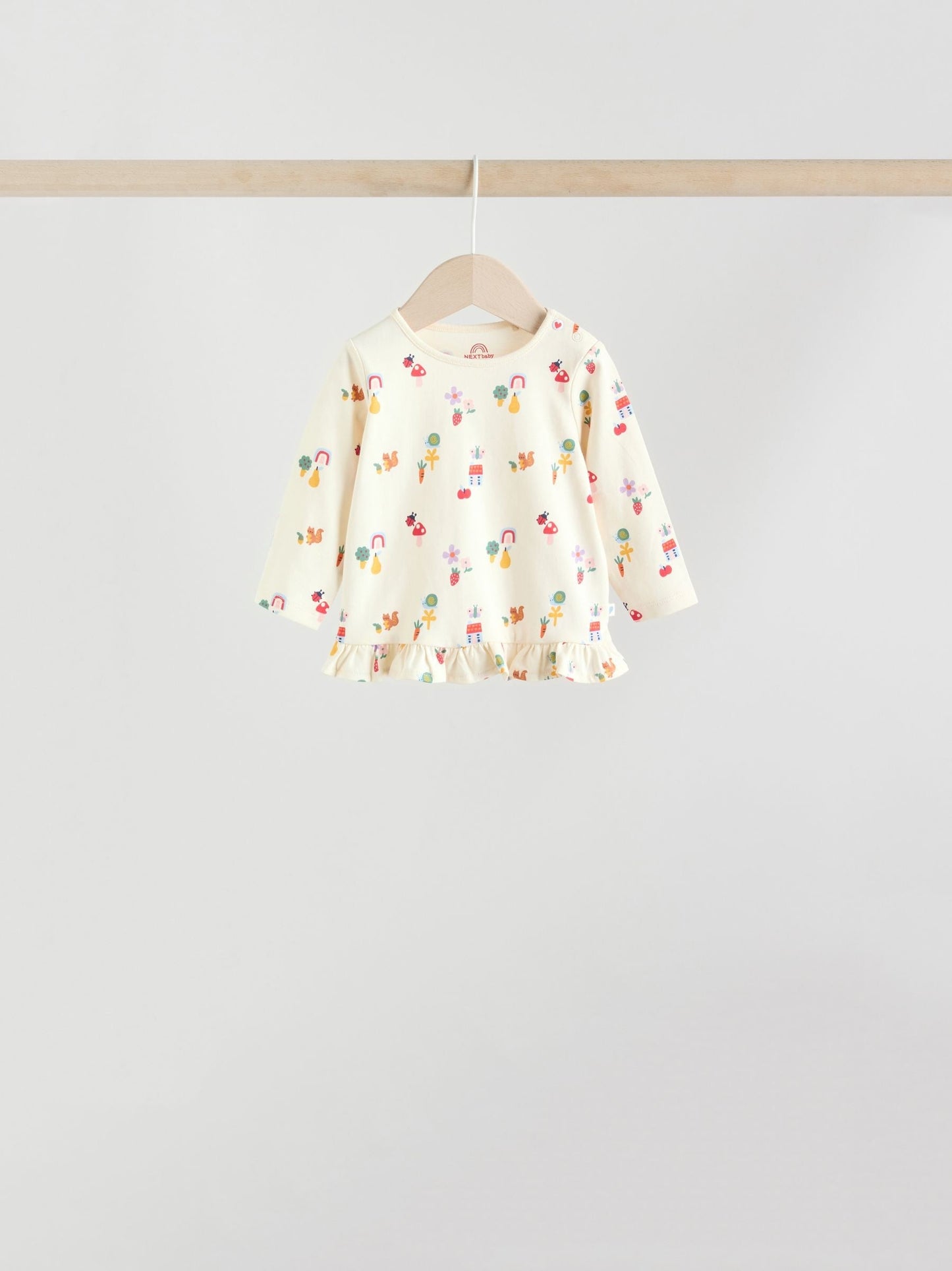 Red/Blue/Cream Long Sleeve Top And Leggings Set 6 Piece (0mths-3yrs)