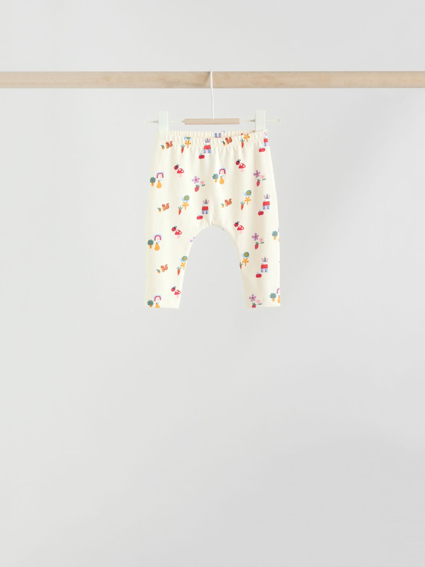 Red/Blue/Cream Long Sleeve Top And Leggings Set 6 Piece (0mths-3yrs)