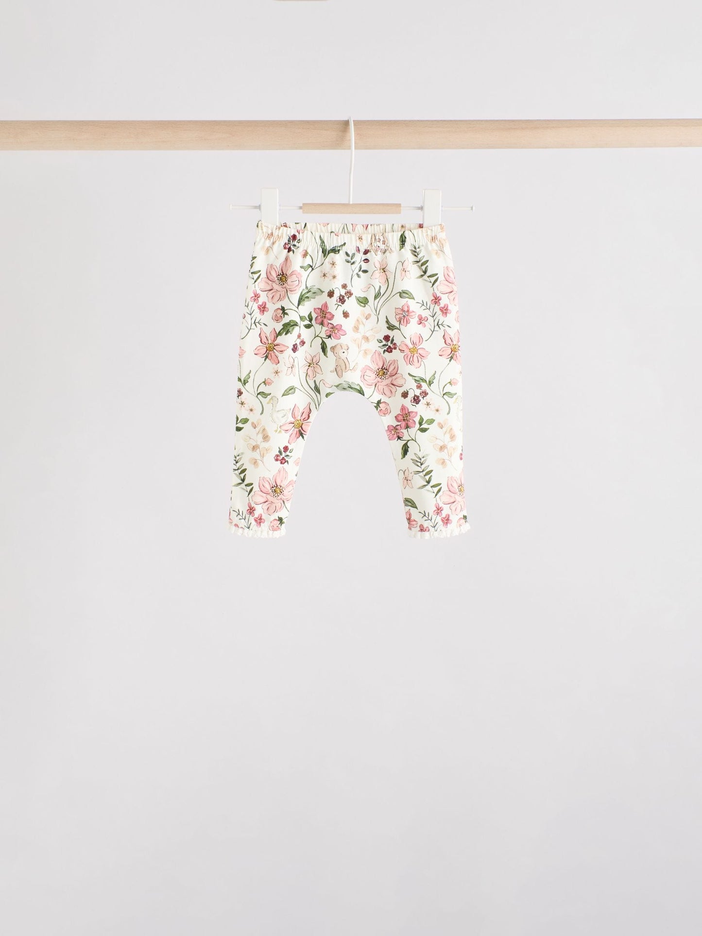 Pink/ Cream/ Bunny Character Long Sleeve Top And Leggings Set 6 Piece (0mths-3yrs) image 6