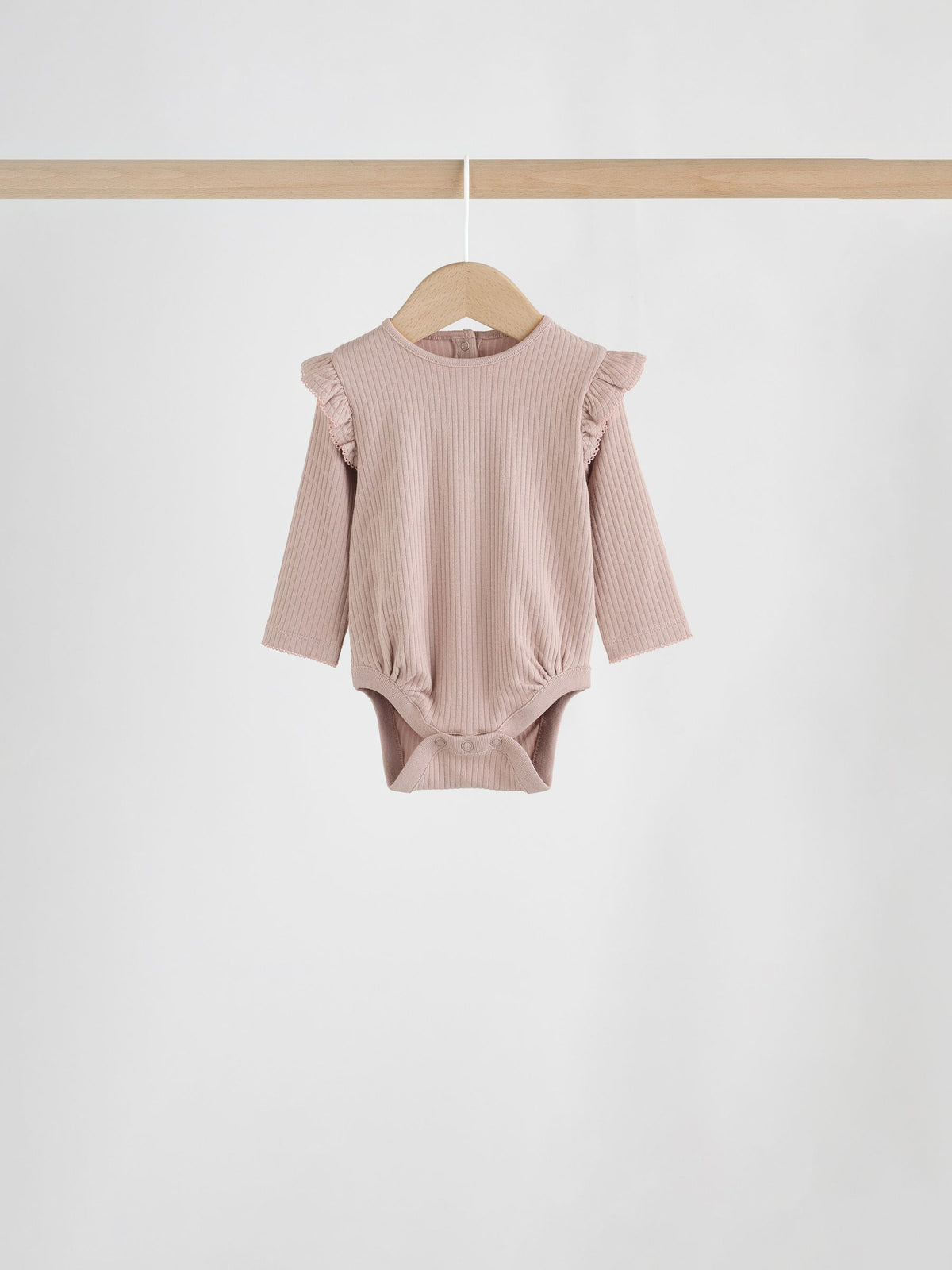 Dsiney Kidz - Purple/Yellow/Cream Ditsy Baby Long Sleeve Frill Bodysuits 4 Pack (0mths-2yrs) image 5