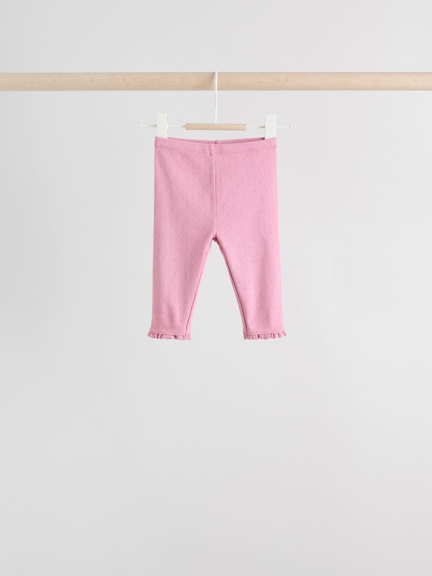 Pink/Brown/Heart Baby Leggings 4 Pack (0mths-2yrs) image 3