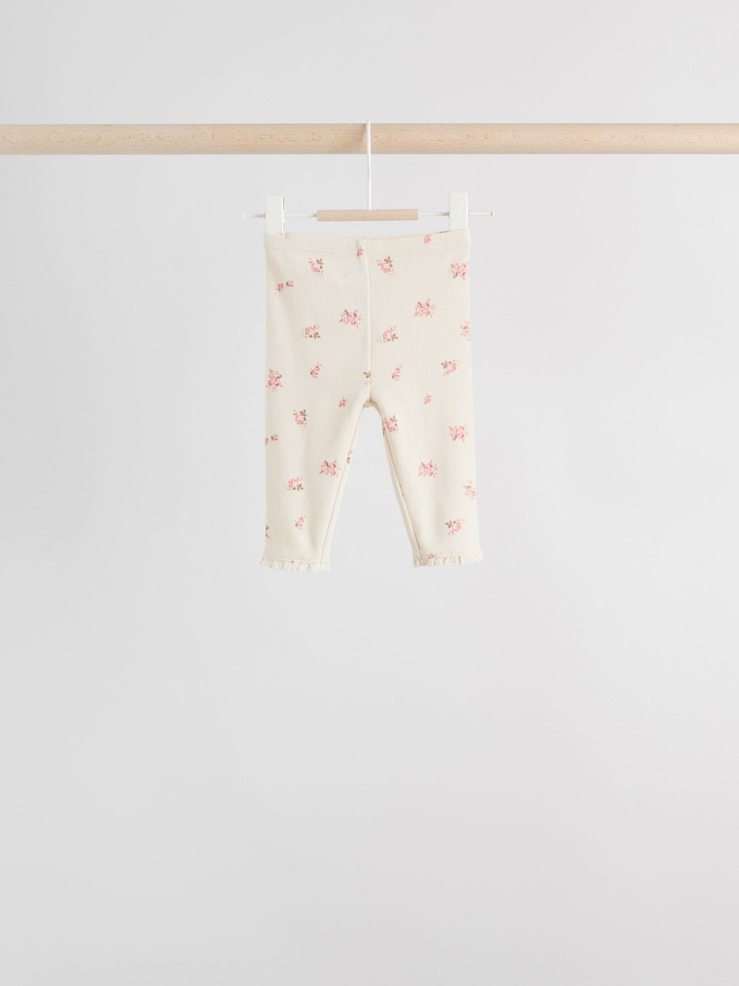 Pink/Brown/Heart Baby Leggings 4 Pack (0mths-2yrs) image 4