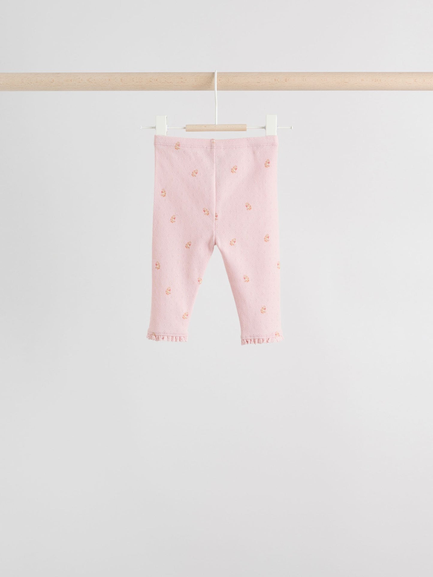 Pink/Brown/Heart Baby Leggings 4 Pack (0mths-2yrs) image 7