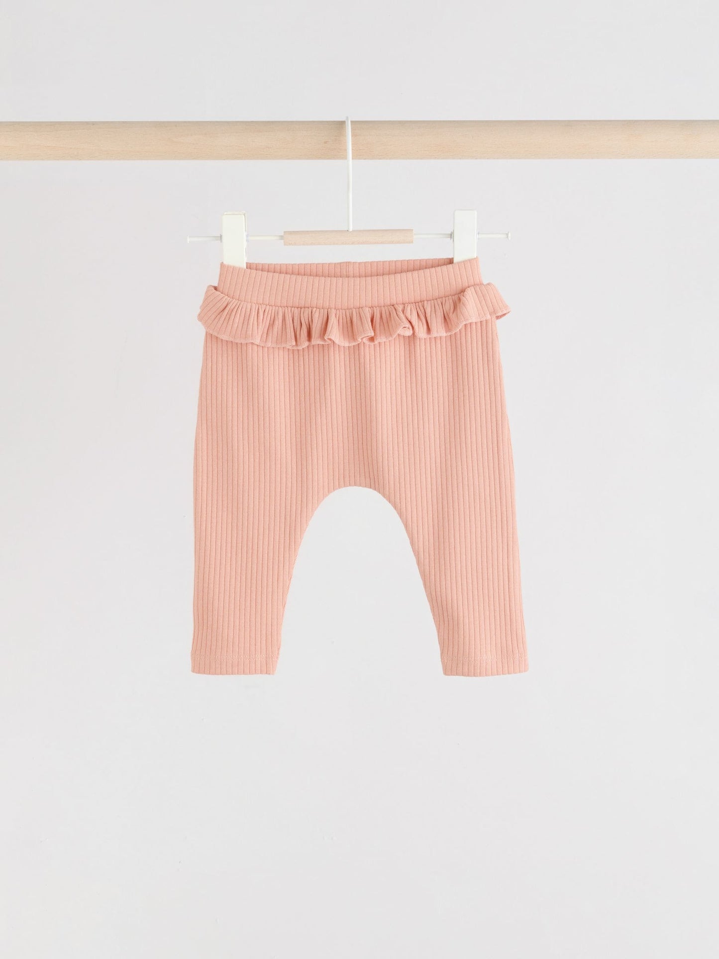 Sage Green/Coral/Ditsy Baby Leggings 4 Pack (0mths-2yrs) image 2