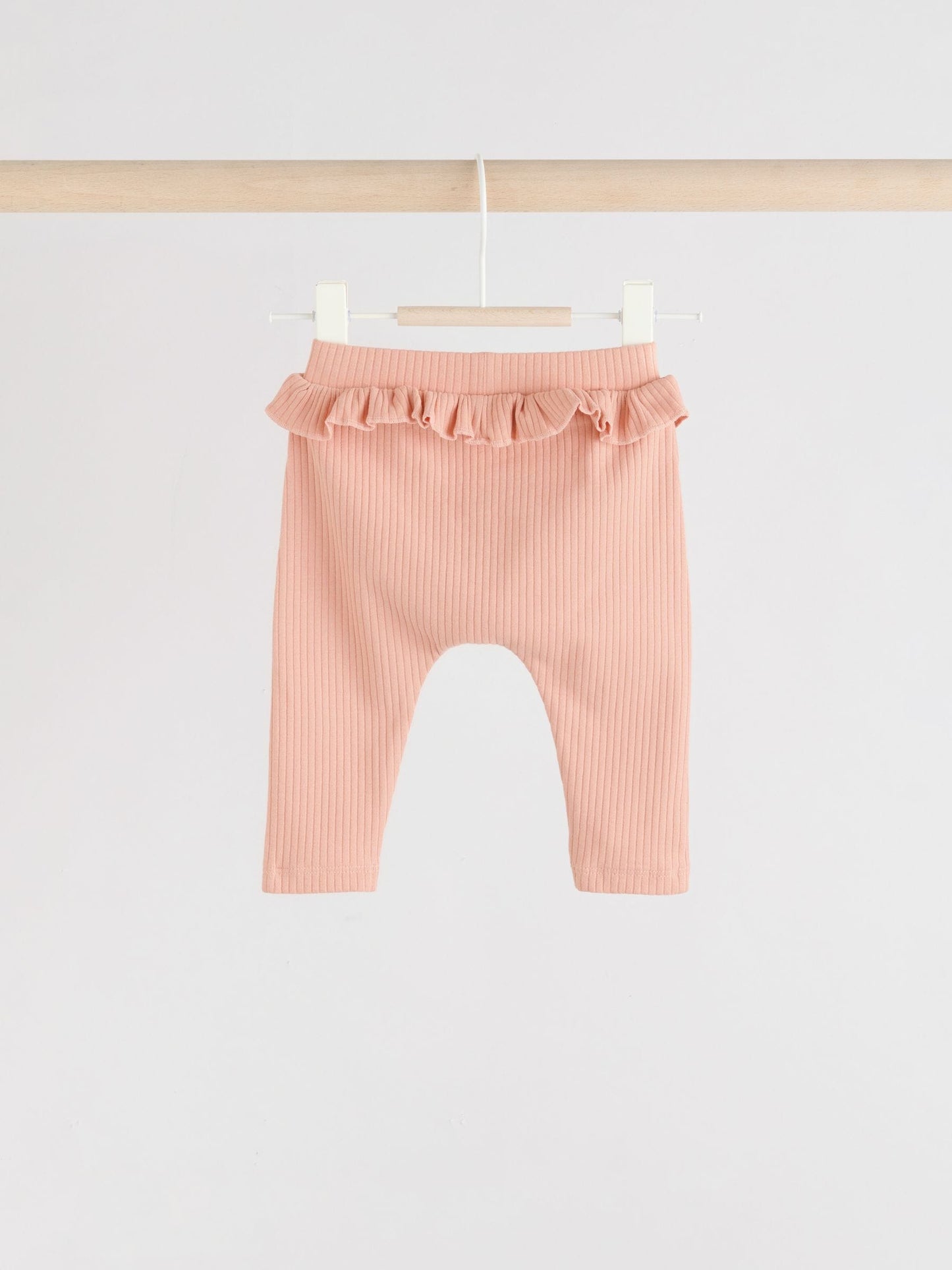 Sage Green/Coral/Ditsy Baby Leggings 4 Pack (0mths-2yrs) image 7
