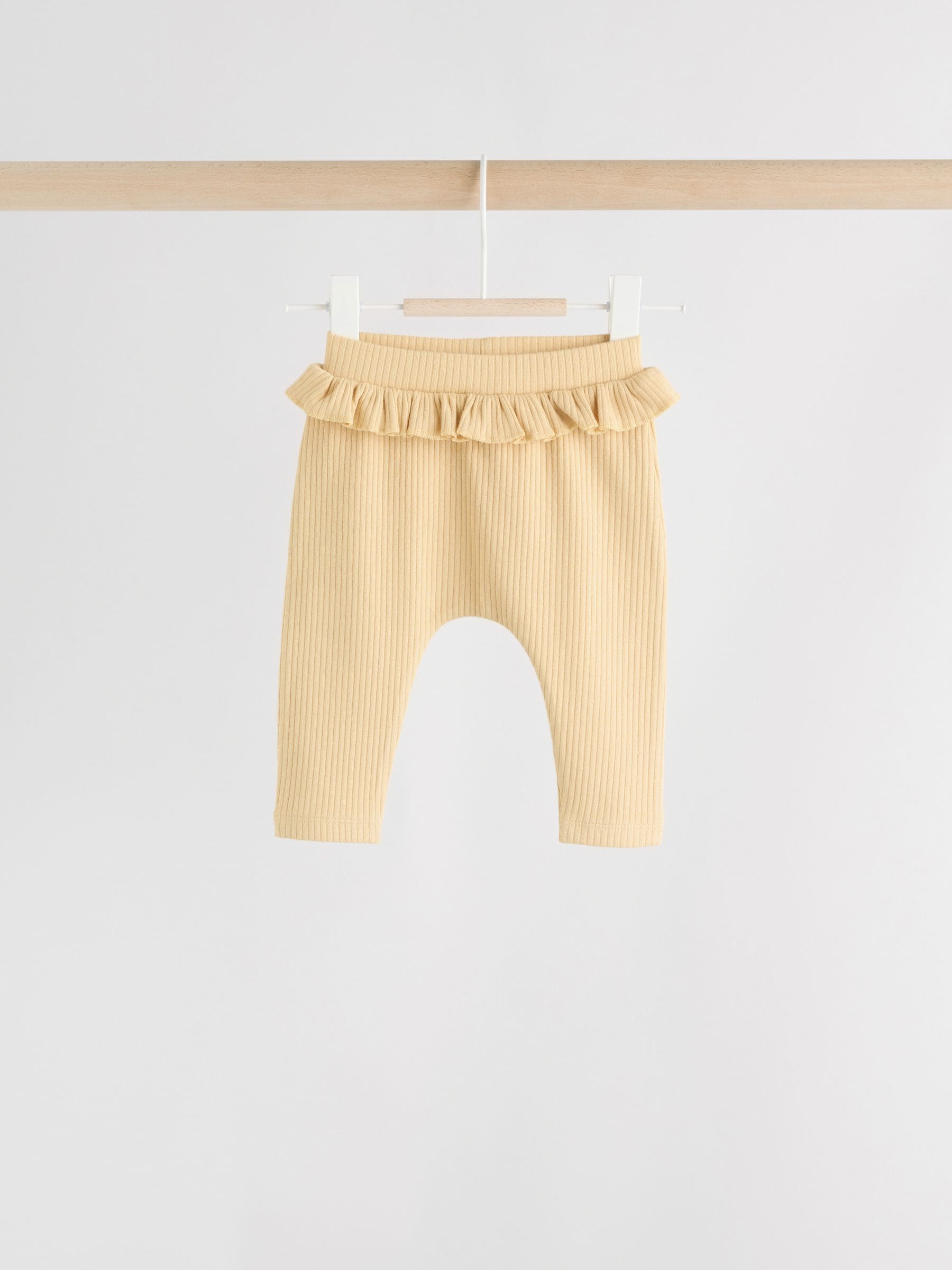 Purple/Yellow/Cream Ditsy Baby Leggings 4 Pack (0mths-2yrs) image 5