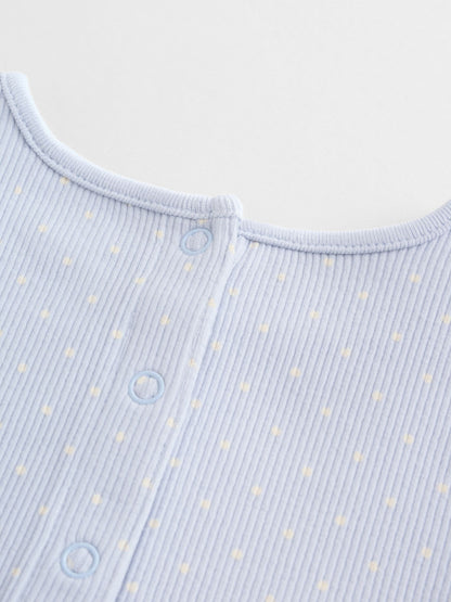 Blue Spot Baby Long Sleeve Frill Top And Leggings Set (0mths-2yrs) image 3