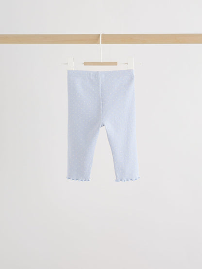 Blue Spot Baby Long Sleeve Frill Top And Leggings Set (0mths-2yrs) image 6
