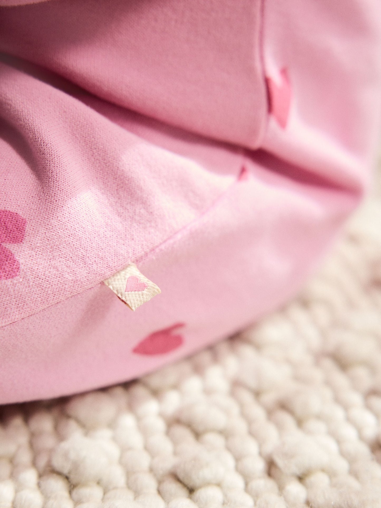 Pink Heart Printed Jersey Baby Romper (0mths-3yrs) image 4