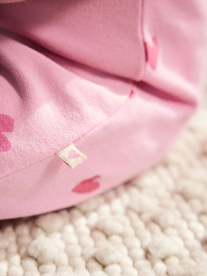 Pink Heart Printed Jersey Baby Romper (0mths-3yrs) image 4
