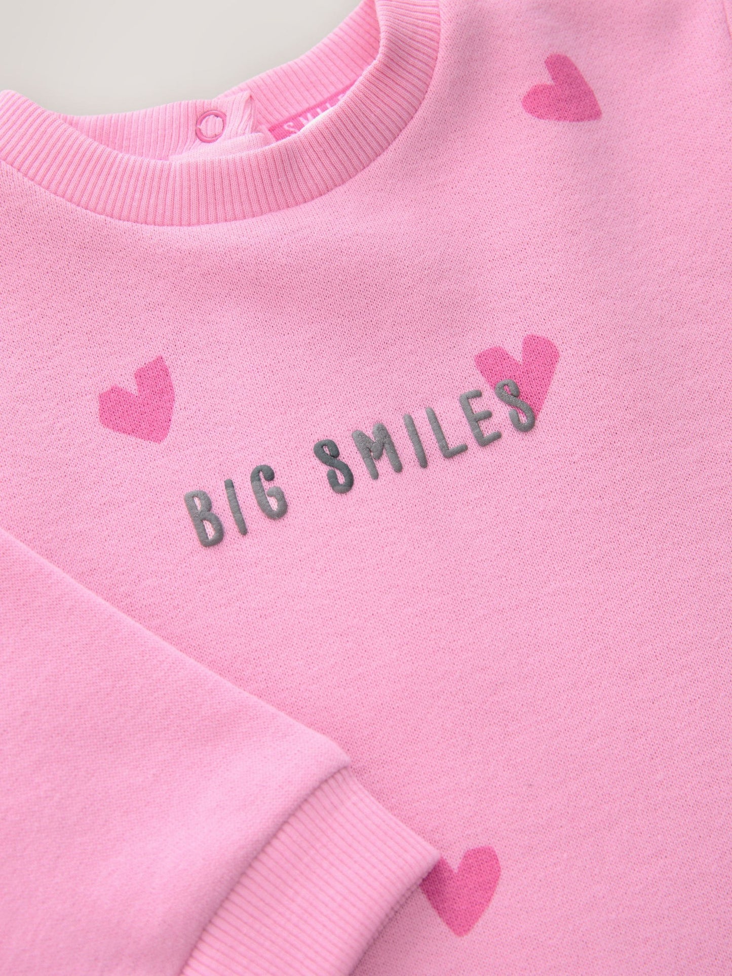 Pink Heart Printed Jersey Baby Romper (0mths-3yrs) image 6