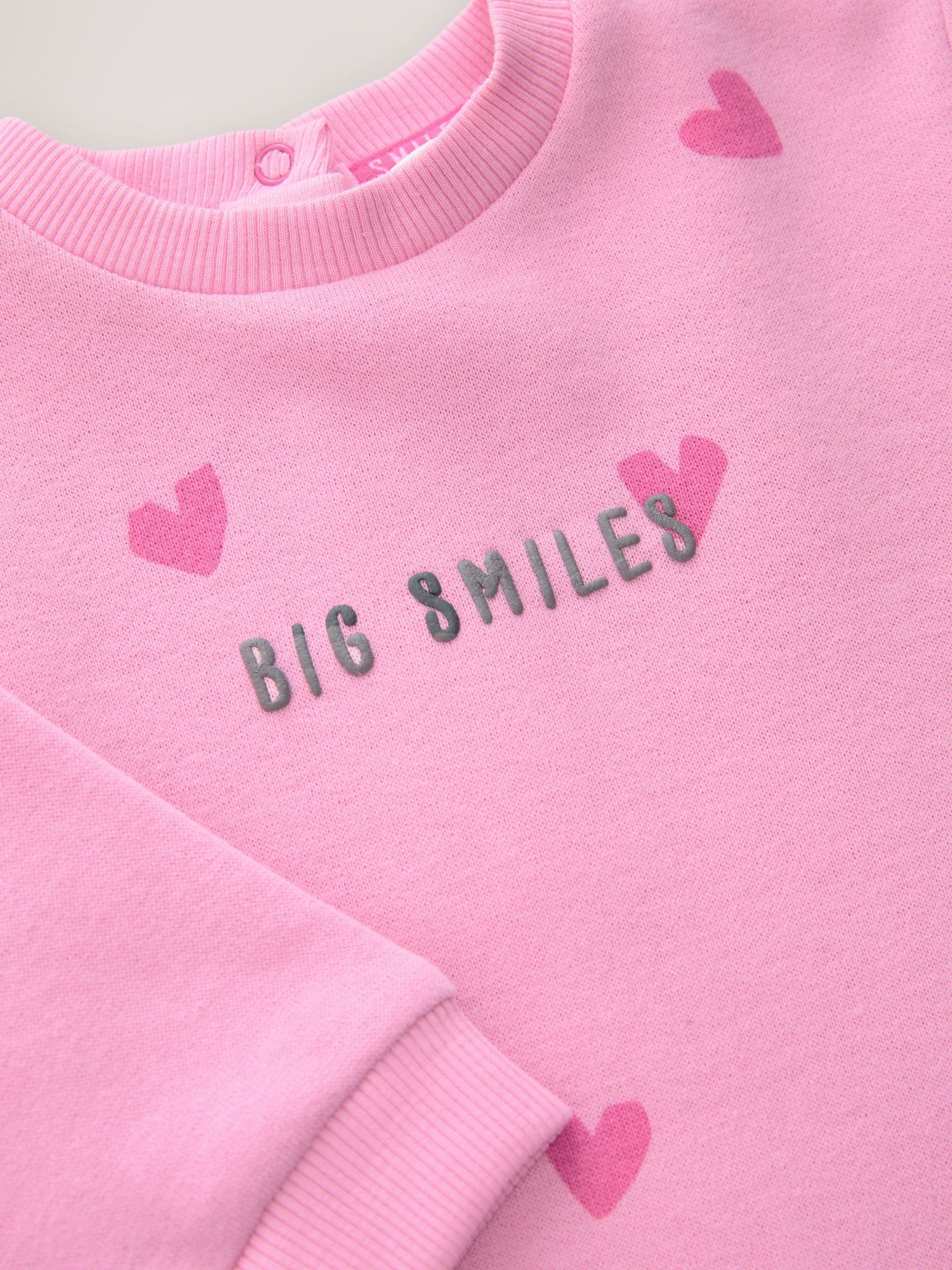 Pink Heart Printed Jersey Baby Romper (0mths-3yrs) image 6