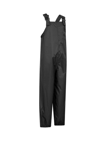 Mountain Warehouse Black Pakka Kids Waterproof Dungarees image 2